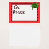 Angepasste Weihnachtsmarke (Vorne & Hinten)