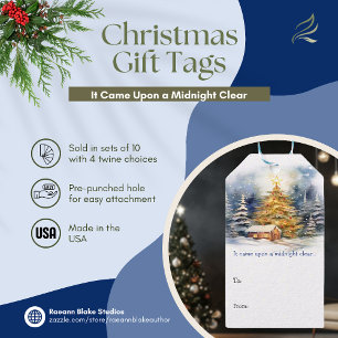 Angepasste Weihnachtsmarke Geschenkanhänger