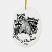 Angepasste Weihnachtssäule Keramik Ornament (Vorne)