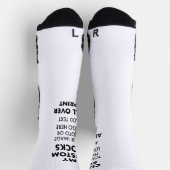 Angepasste WEISSE überall auf Druck von Frauenspor Socken (Oben)