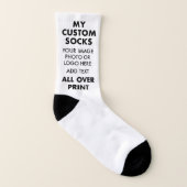 Angepasste WEISSE überall über Männersocken drucke Socken (Rechts - Außen)