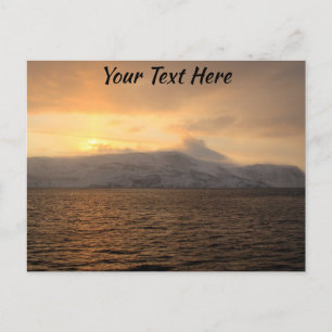 Angepasste Winterpostkarte für Norwegen Postkarte