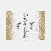 Angepasste Wörter hier Personalisierter Name oder  Fleecedecke (Vorderseite (Horizontal))