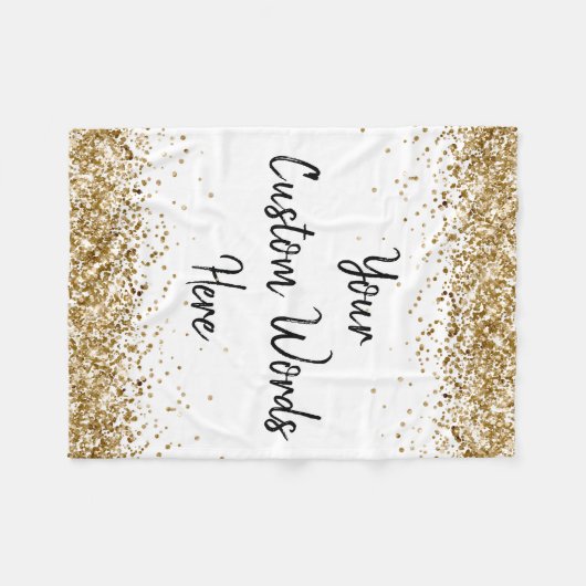 Angepasste Wörter hier Personalisierter Name oder  Fleecedecke (Vorderseite (Horizontal))