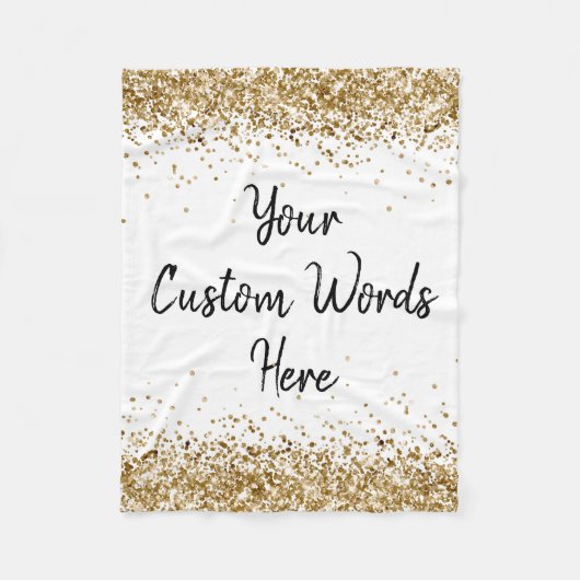 Angepasste Wörter hier Personalisierter Name oder  Fleecedecke (Vorderseite)