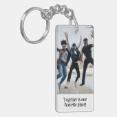 Angepasste Zwei-Foto-Doppelseiten Schlüsselanhänger (Vorderseite links)