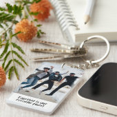 Angepasste Zwei-Foto-Doppelseiten Schlüsselanhänger (Vorderseite rechts)