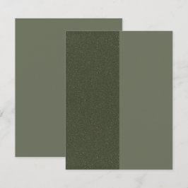 Angepasste, zweifarbige, grüne Flachkarte Save the Date