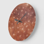 Angepasster Bambi-Druck mit Monogramm  Große Wanduhr (Winkel)