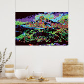 Angepasster Berg ddd5 Poster (Küche)