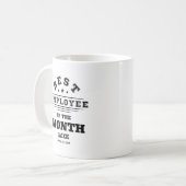 Angepasster bester Mitarbeiter des monatlichen Job Kaffeetasse (Vorderseite Links)