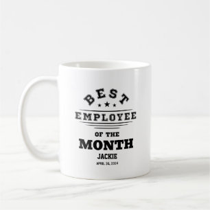 Angepasster bester Mitarbeiter des monatlichen Job Kaffeetasse