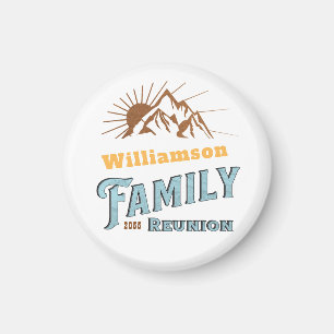 Angepasster Camping-Familienurlaub passend Magnet