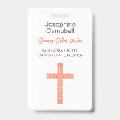 Angepasster Christlicher Kirchendiener Name des Fr Ausweis (Vorderseite)