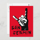 Angepasster, cooler Felsbuckel von San Fermin: Postkarte (Vorne/Hinten)