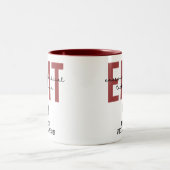 Angepasster EMT Mediziner Zweifarbige Tasse (Mittel)