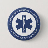 Angepasster EMT-Symbol Notmediziner Button (Vorderseite)