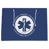Angepasster EMT-Symbol Notmediziner Große Geschenktüte (Vorderseite)