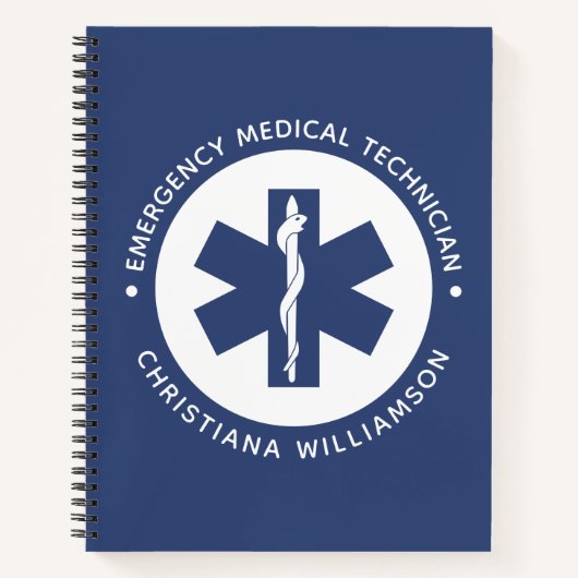 Angepasster EMT-Symbol Notmediziner Notizblock (Vorderseite)