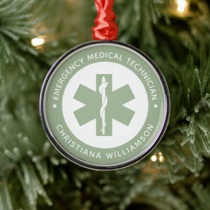 Angepasster EMT-Symbol Notmediziner Ornament Aus Metall
