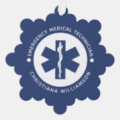 Angepasster EMT-Symbol Notmediziner Ornament Karte (Vorderseite)