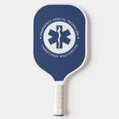 Angepasster EMT-Symbol Notmediziner Pickleball Schläger (Rückseite)