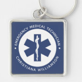 Angepasster EMT-Symbol Notmediziner Schlüsselanhänger (Vorne)