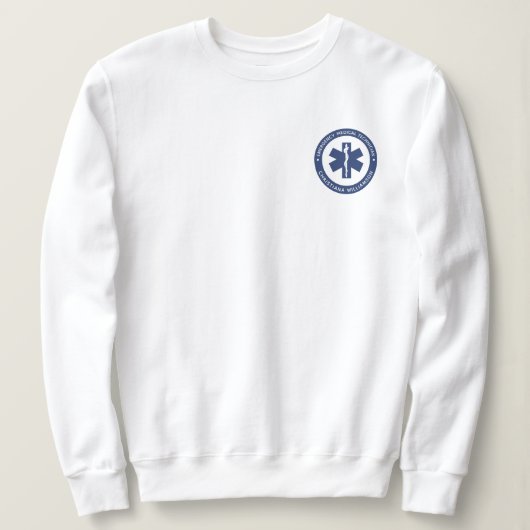 Angepasster EMT-Symbol Notmediziner Sweatshirt (Design vorne)