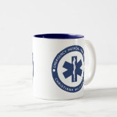 Angepasster EMT-Symbol Notmediziner Zweifarbige Tasse (VorderseiteRechts)