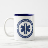 Angepasster EMT-Symbol Notmediziner Zweifarbige Tasse (Links)