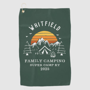 Angepasster Familienurlaub Camping Übereinstimmung Golfhandtuch