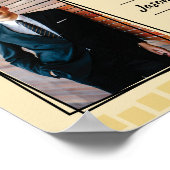 Angepasster Farbangestellter der Monatszertifikatp Poster (Ecke)