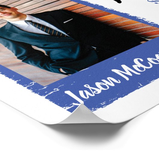 Angepasster Farbangestellter der Monatszertifikatp Poster (Ecke)