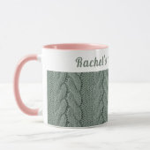 Angepasster gemütlicher, grüner Winter | Hugs & Ho Tasse (Links)