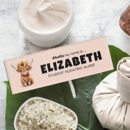 Angepasster Hallo Mein Name ist Niedlicher Kuh-Mag Namenschild