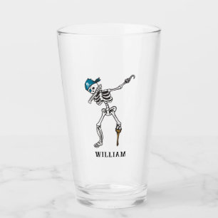 Angepasster Halloween Dabbing Piratenskelett Glas