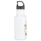 Angepasster Herr und Frau 10. Jahrestag Edelstahlflasche (Rückseite)