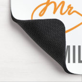 Angepasster Herr und Frau 13. Jahrestag Mousepad (Ecke)