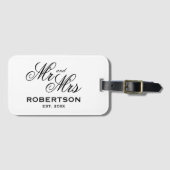 Angepasster Herr und Frau Gepäckanhänger für das P (Vorderseite (Horizontal))