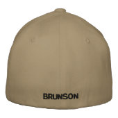 Angepasster Hut mit Anrufsignierung (Rückseite)