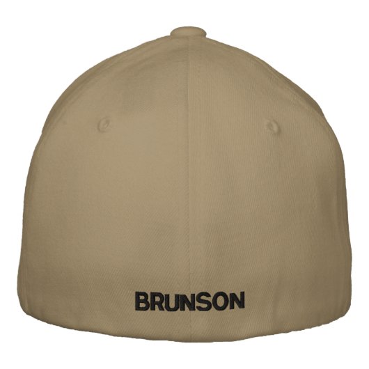 Angepasster Hut mit Anrufsignierung (Rückseite)