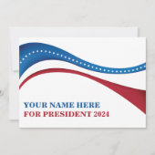 Angepasster Kandidat für die Wahlkarte des Präside (Vorderseite)