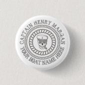 Angepasster Kapitän und Name des Schiffes Button (Vorderseite)