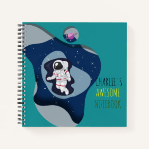 Angepasster Kinder-Astronaut Notizblock