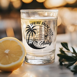 Angepasster Mädchen-Trip zur Frühlingsferien Cute Schnapsglas