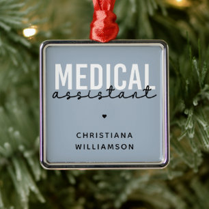 Angepasster medizinischer Assistent Geschenk ein Ornament Aus Metall
