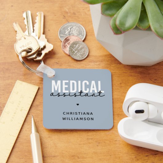 Angepasster medizinischer Assistent | Geschenk ein Schlüsselanhänger (Schreibtisch)