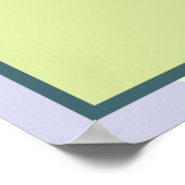 Angepasster Mitarbeiter der monatlichen Foto-Anzei Poster (Ecke)