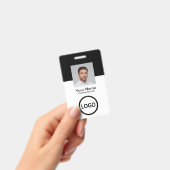 Angepasster Mitarbeiter Moderner ID-Karte QR-Code Ausweis (Handheld)