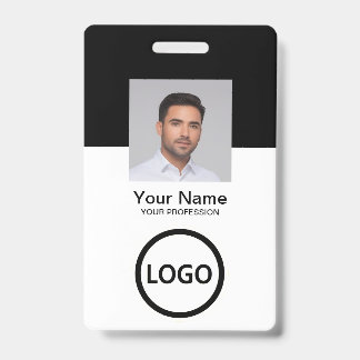 Angepasster Mitarbeiter Moderner ID-Karte QR-Code Ausweis
